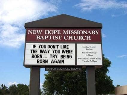 World's Best Church Signs - Beliefnet