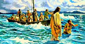 Jesus aparece en el mar y salva a refugiados