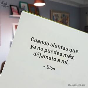 Dios esta en control de mi vida