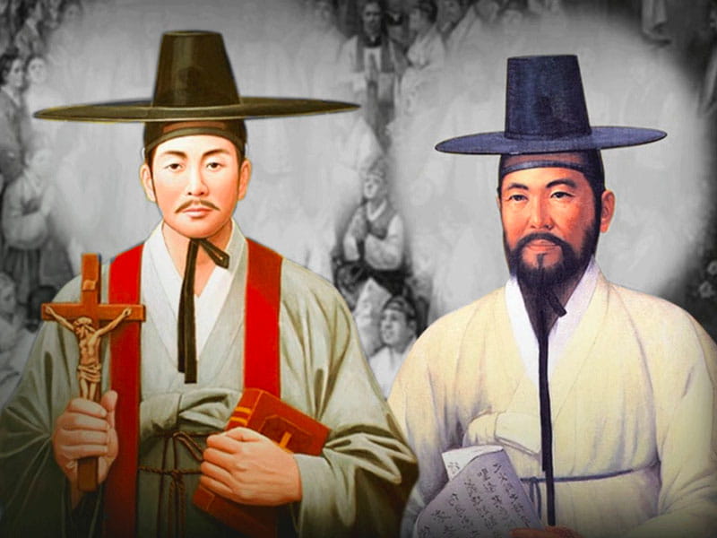 Andrew Kim Taegon, Paul Chong Hasang and Companion