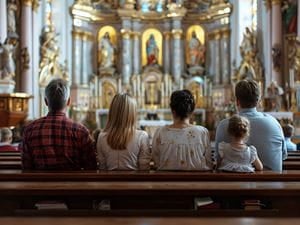 Family at Church