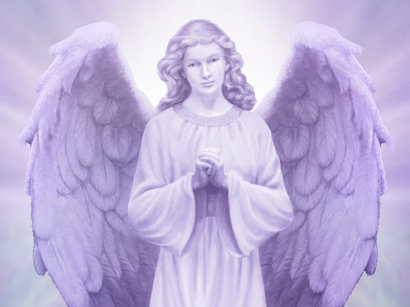 Purple Lit Angel