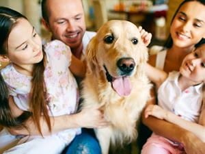 Family with pets