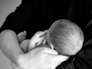 baby being held