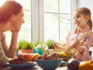 Mom Daughter Cook