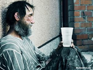 people homeless man