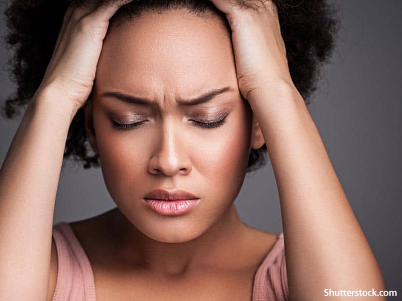 people stressed woman headache