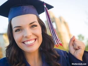 people happy female grad