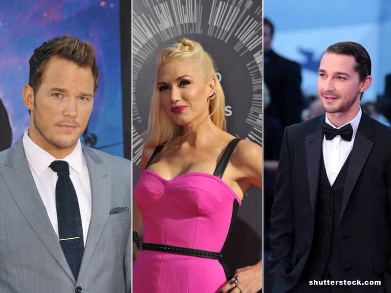 Gwen stefani Chris Pratt Shai LaBeouf