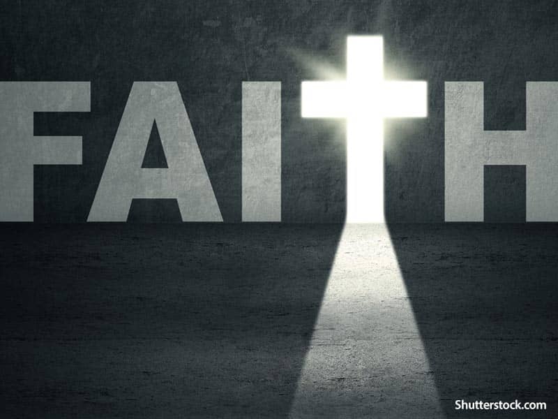Faith background cross