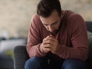 Man praying 