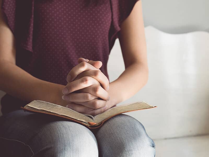 Faith Christian Woman Pray Bible