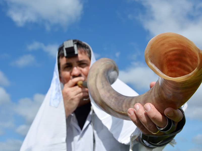 Man on Shofar