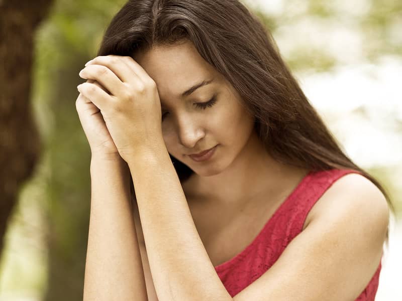 Woman praying