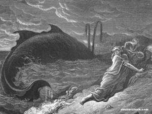 Jonah Whale Bible Painting