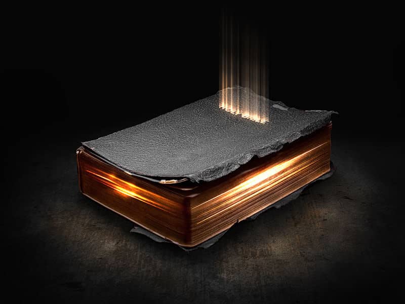 glowing bible