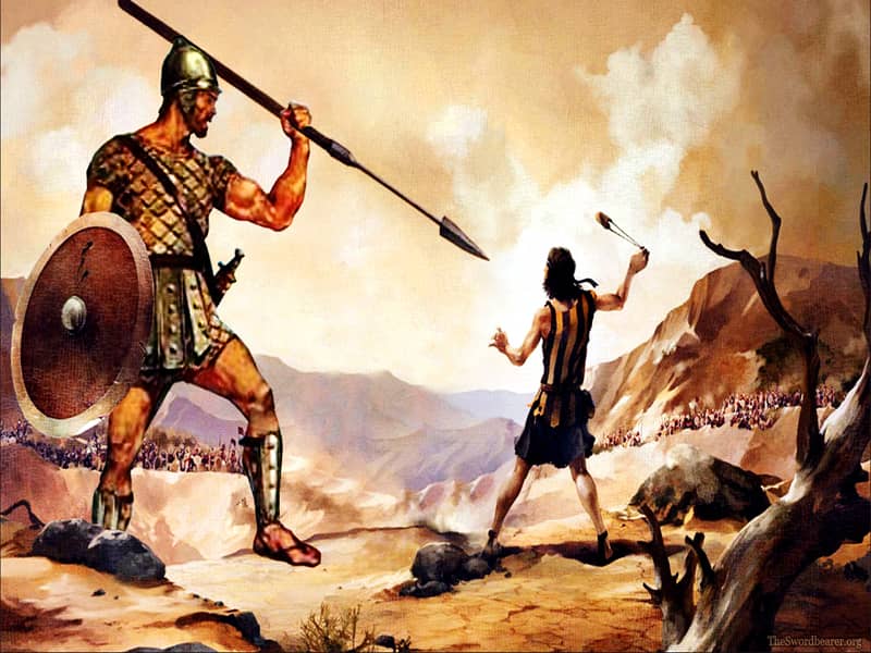 david and goliath, pulling down the giants in life, overcoming the goliaths in life, bravery, the life of King David