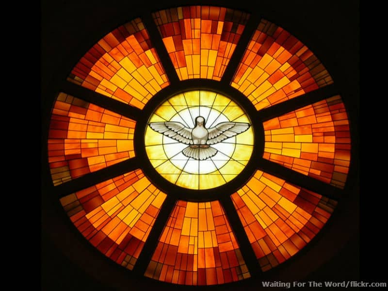 Pentecost stained glass