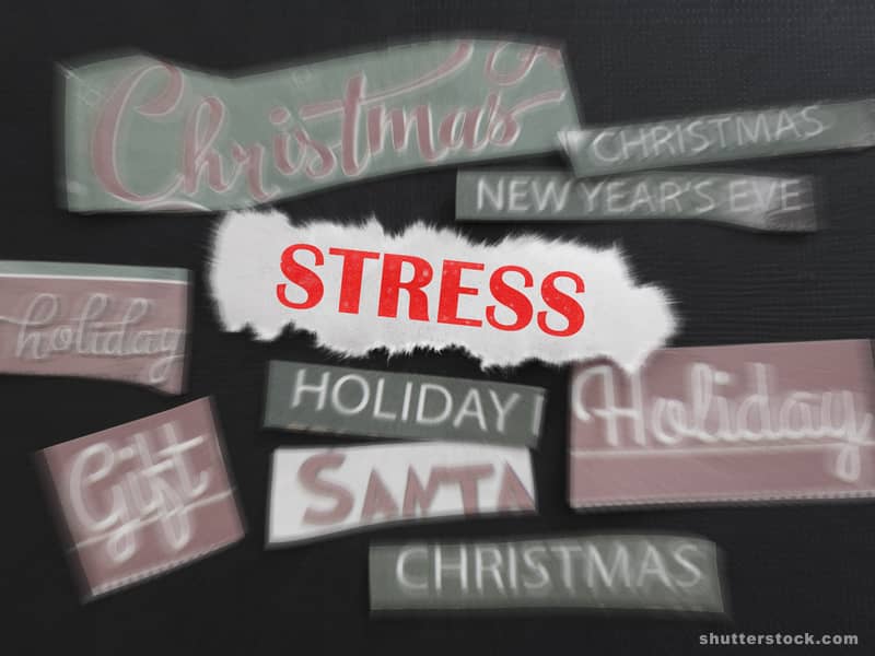 Christmas stress holiday