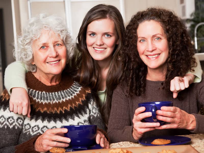 3 generations of women