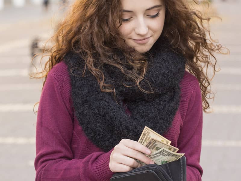 Woman With Cash