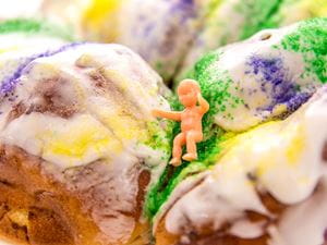 Mardi Gras King Cake Baby