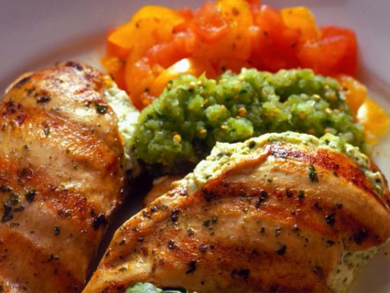 Chicken Breasts Stuffed with Pesto Butter - Beliefnet