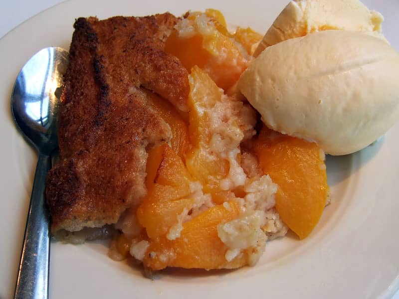 peach cobbler