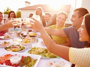 friends at dinner