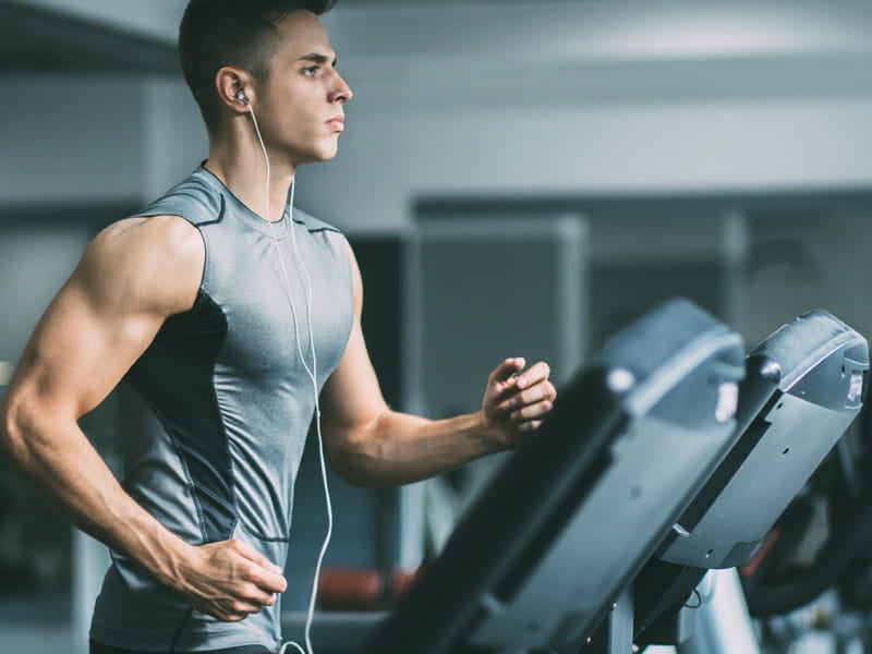 Person in gym