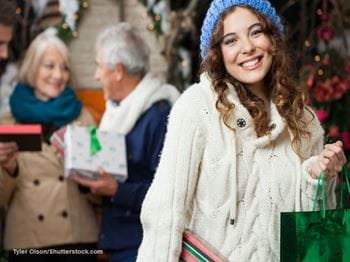 Woman with Family - Holidays