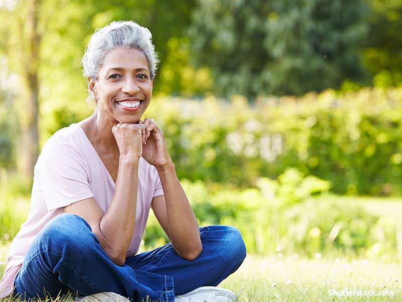 people elderly woman sitting