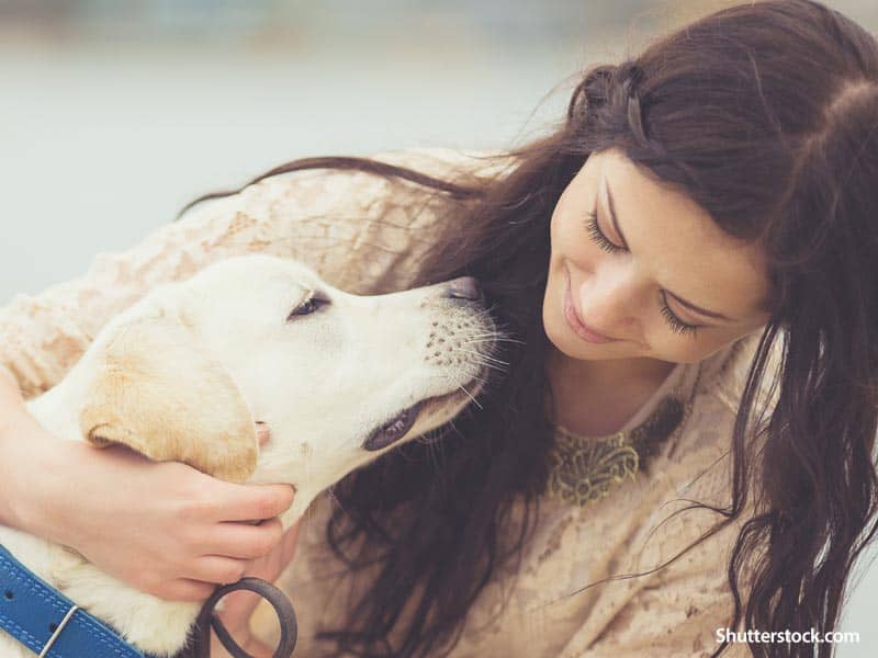 woman-dog