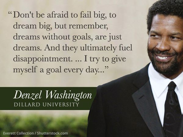 Denzel Washingron Graduation Speech Quote