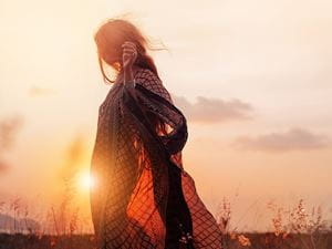 Woman in field