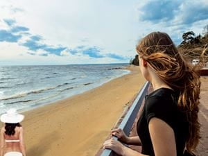 jealous at the beach