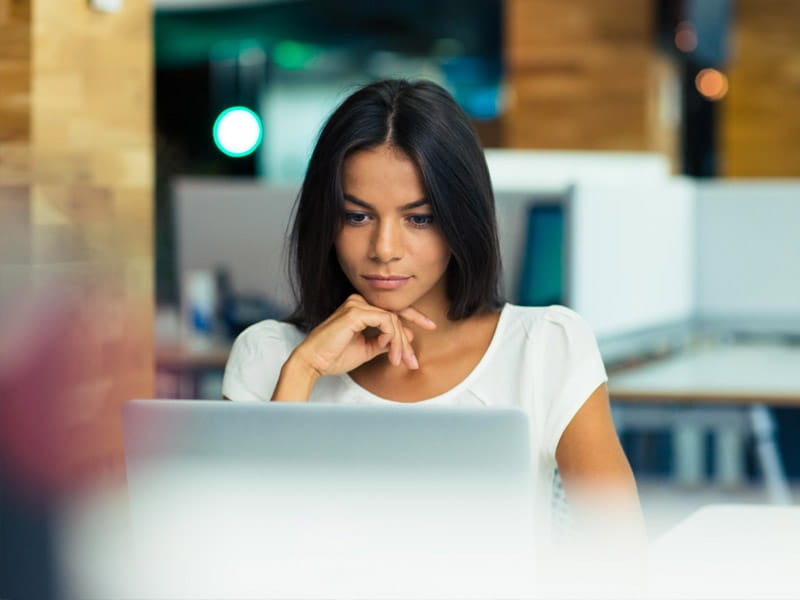 Woman at desk