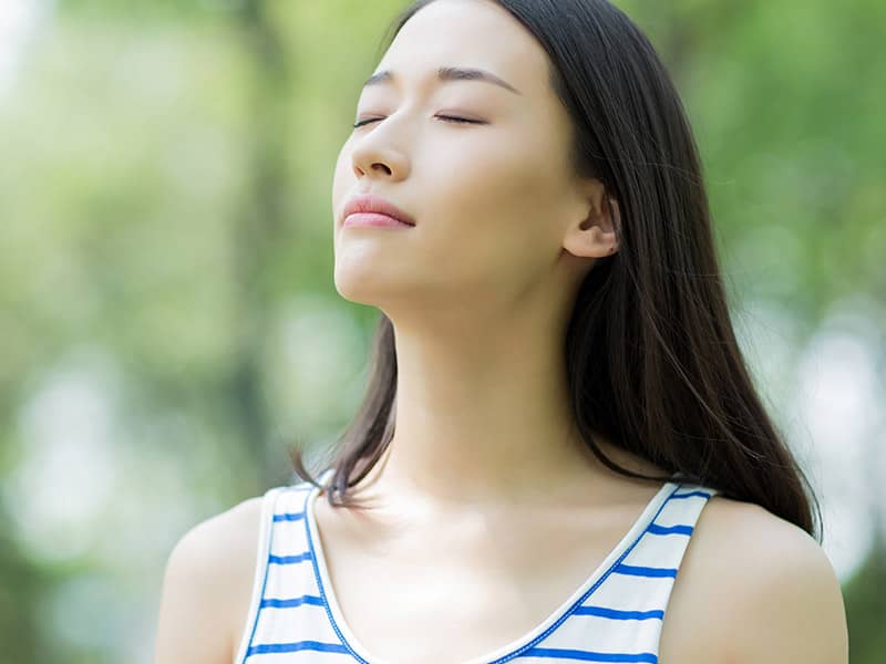 woman meditate