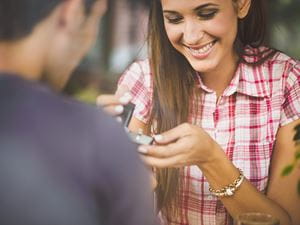 couple marriage proposal