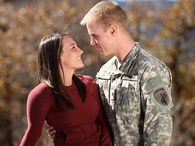 military couple