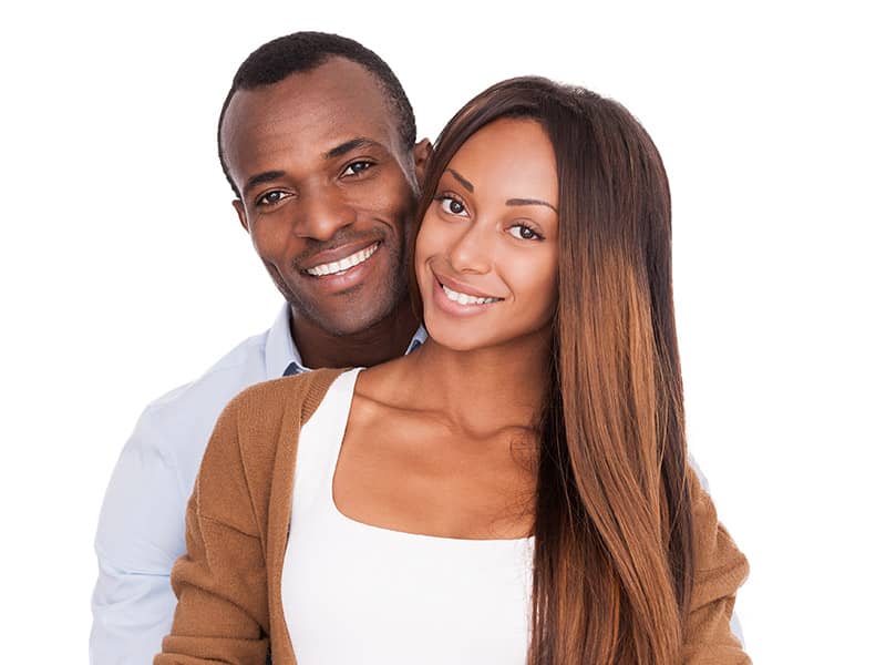 happy african american couple