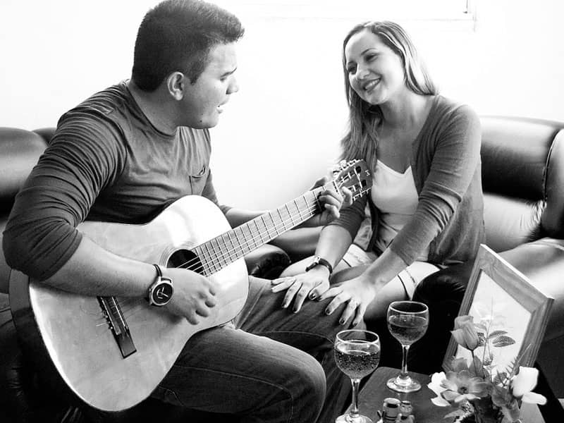 Couple Playing Guitar 