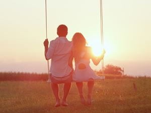 Couple on swing 