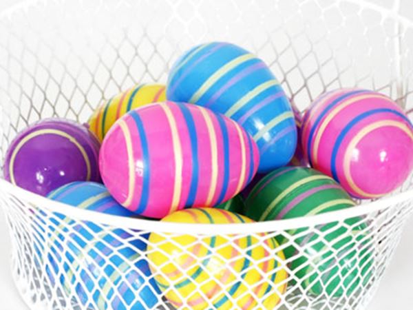 Rubber Band Easter eggs