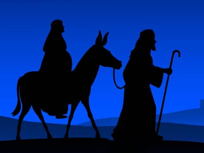 Image result for joseph mary going to bethlehem images