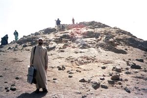 Mount Uhud, scene of a battle during the early days of Islam