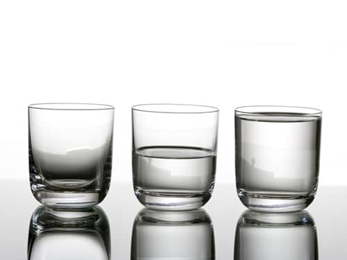 Glasses half empty or full