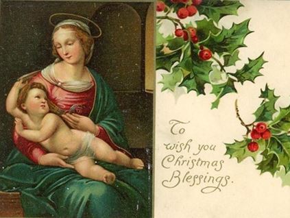 Vintage Christmas Cards of the Baby Jesus - beautiful reminders of