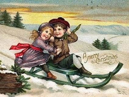 Cute Kids on Vintage Christmas Cards - Beliefnet