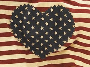 American Flag Heart